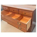 MBR - Vintage Ethan Allen Vintage 3-Drawer Dresser with Brass Pulls