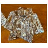 K - Pair of Waterford Crystal Star Taper Candle Holders, 2.25 Inch