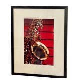 LR - David Matthew Signed Framed Saxophone Photograph