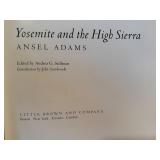 D - Set of 2 Ansel Adams Photography Books: Yosemite and the High Sierra & An Autobiography