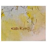 D - Framed Original Watercolor by Gerald Korte