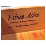 D - Ethan Allen American Traditional Solid Maple and Birch Cabinet, Vintage