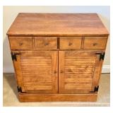 D - Ethan Allen American Traditional Solid Maple and Birch Cabinet, Vintage