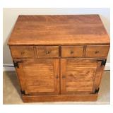 D - Ethan Allen American Traditional Solid Maple and Birch Cabinet, Vintage