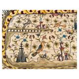 DR - 23" Hand-Painted Portuguese Ceramic Platter with Kazari Motif