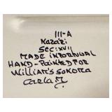 DR - 23" Hand-Painted Portuguese Ceramic Platter with Kazari Motif