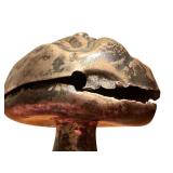 D - Antique Sterling Silver Baby Rattle with Face Design