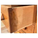 LL - Vintage Oak C Curve Roll Top Desk with Key