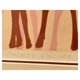 LL - Carol Pollock "Blue Moose" Professionally Framed Limited Edition Print