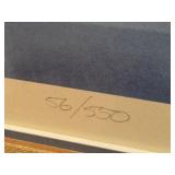 LL - Framed Watercolor Print of Boats by the Dock Signed and Numbered