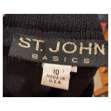 LL - St. John Evening by Marie Gray Zebra Jacket and Skirt Set, Size 10