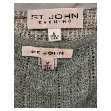 LL - St. John Evening 3-Piece Set Jacket, Top and Skirt Size 8 M