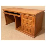 LLO - Oak Desk with 3 Drawers and Keyboard Tray