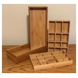 LL - Set of 4 Bamboo Organizers