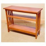 LLO - Mission Style 3-Tier Wooden Bookshelf