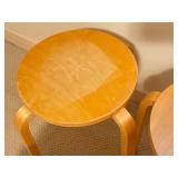 LLO - Set of 6 Bentwood Stacking Stools with Surface Wear