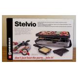 LLO - Swissmar Stelvio 8-Person Raclette Party Grill with Hot Stone Top (Grill Top Missing)