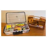 LLO - 2 Tackle Boxes with Fishing Lures, Hooks, and Accessories