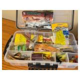 LLO - 2 Tackle Boxes with Fishing Lures, Hooks, and Accessories