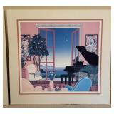 LL - Pair of Thomas McKnight Signed Serigraphs: Coconut Grove & Flowered Couch, Matted