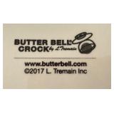 LL - Butter Bell Crock with Red Oval Stoneware Baker