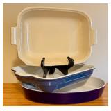 LL - Set of 3 Emile Henry Williams-Sonoma Baking Dishes