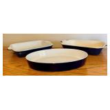 LL - Set of 3 Emile Henry Williams-Sonoma Baking Dishes