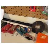 LL - Workshop Hand Tools and Hardware Collection with Pegboard Assortment