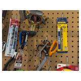 LL - Workshop Hand Tools and Hardware Collection with Pegboard Assortment