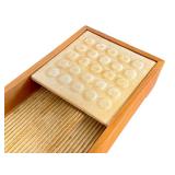 LL - Unique Wooden Decorative Tray with Sliding Tile