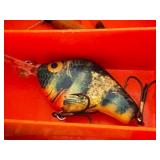 LL - Adventurer Tackle Box with Vintage Lures, Fishing Line, and Tackle Assortment