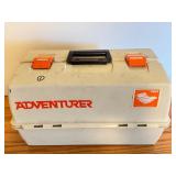 LL - Adventurer Tackle Box with Vintage Lures, Fishing Line, and Tackle Assortment