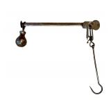 LLO - Antique Avery 80 lb Hanging Balance Scale with Hook