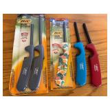 LLO - Lot of 4 BIC Multi-Purpose Lighters Assorted Colors and Designs