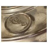 LLO - Pair of Vintage Rayo Electric Table Lamps with White Ribbed Shades