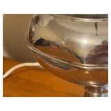 LLO - Pair of Vintage Rayo Electric Table Lamps with White Ribbed Shades