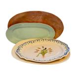 K - Assorted Italian and French Ceramic Serving Platters, Set of 4