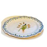 K - Assorted Italian and French Ceramic Serving Platters, Set of 4