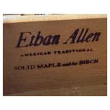 D - Vintage Ethan Allen Vintage Solid Maple and Birch Sideboard Cabinet
