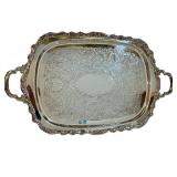 LL-Vintage Webster Wilcox Oneida Silver Plated Coffee and Tea Set with Tray