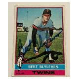 Bert Blyleven Signed 1976 Topps #235 Vintage Minnesota Twins Baseball Card