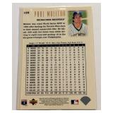 Paul Molitor Auto 1996 Upper Deck Young at Heart #109 Minnesota Twins Baseball Card