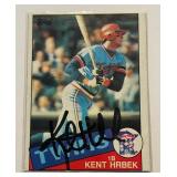 Kent Hrbek Auto 1985 Topps #510 Minnesota Twins Baseball Card