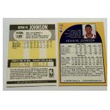 (2) Kevin Johnson Autos 1990 Fleer and Hoops Basketball Cards
