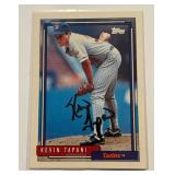 Kevin Tapani Auto 1992 Topps #313 Minnesota Twins Baseball Card