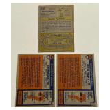 (3) Vintage Minnesota Vikings Football Cards - Marshall / Yary