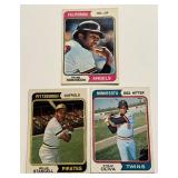 (3) 1974 Topps Star Cards - Oliva, Stargell, Robinson Vintage Baseball