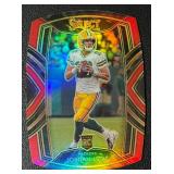 2020 Packers Jordan Love Select Die-Cut RC Club Level Red Football Card No. 247