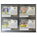 4-Card Packers Jordan Love "Spellbound" Football Card Lot