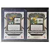 2-Card Packers Case Hit SSP Prizm Red Checkerboard Football Card Lot